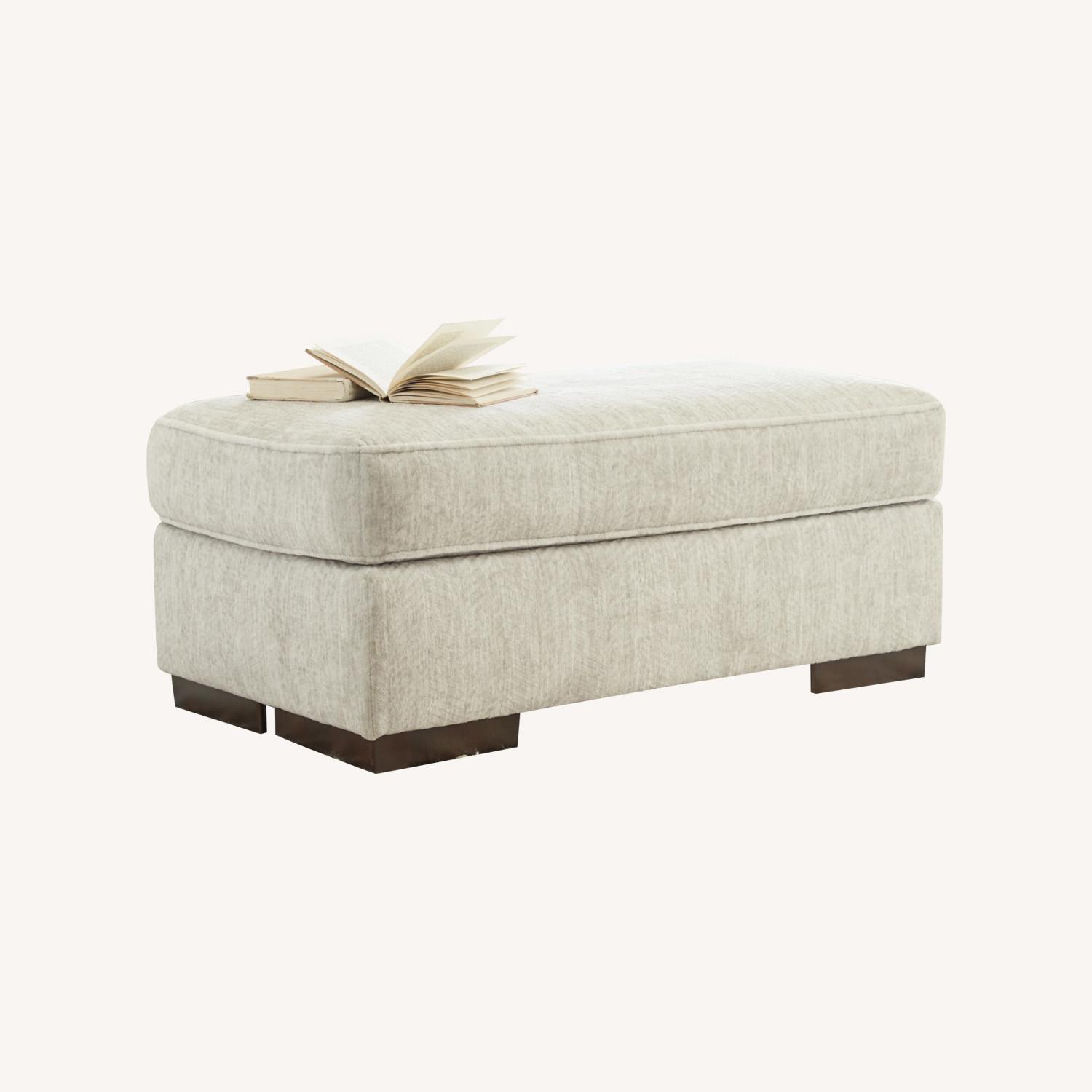 Ashley Alesandra Fabric Ottoman - image-0