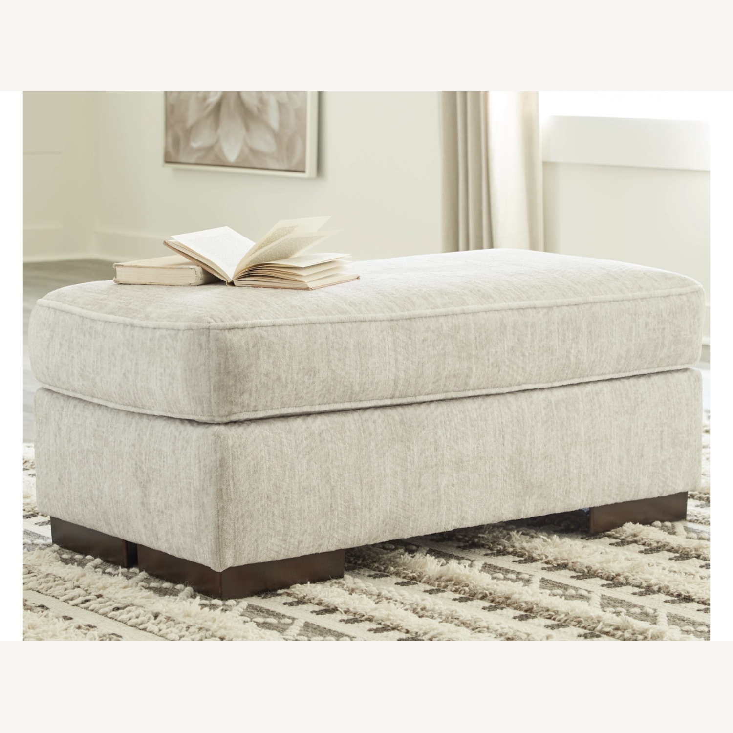 Ashley Alesandra Fabric Ottoman - image-5