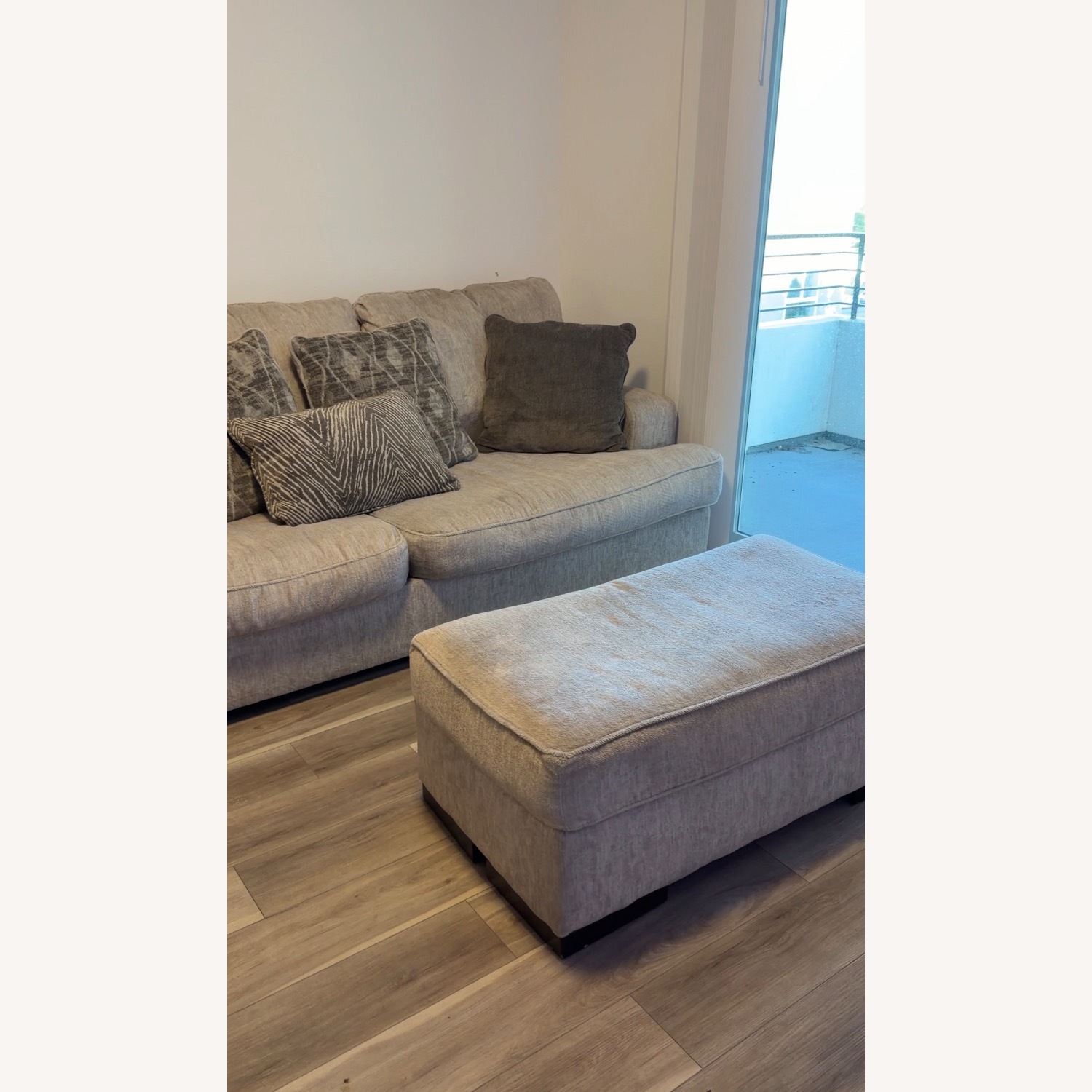 Ashley Alesandra Fabric Ottoman - image-4