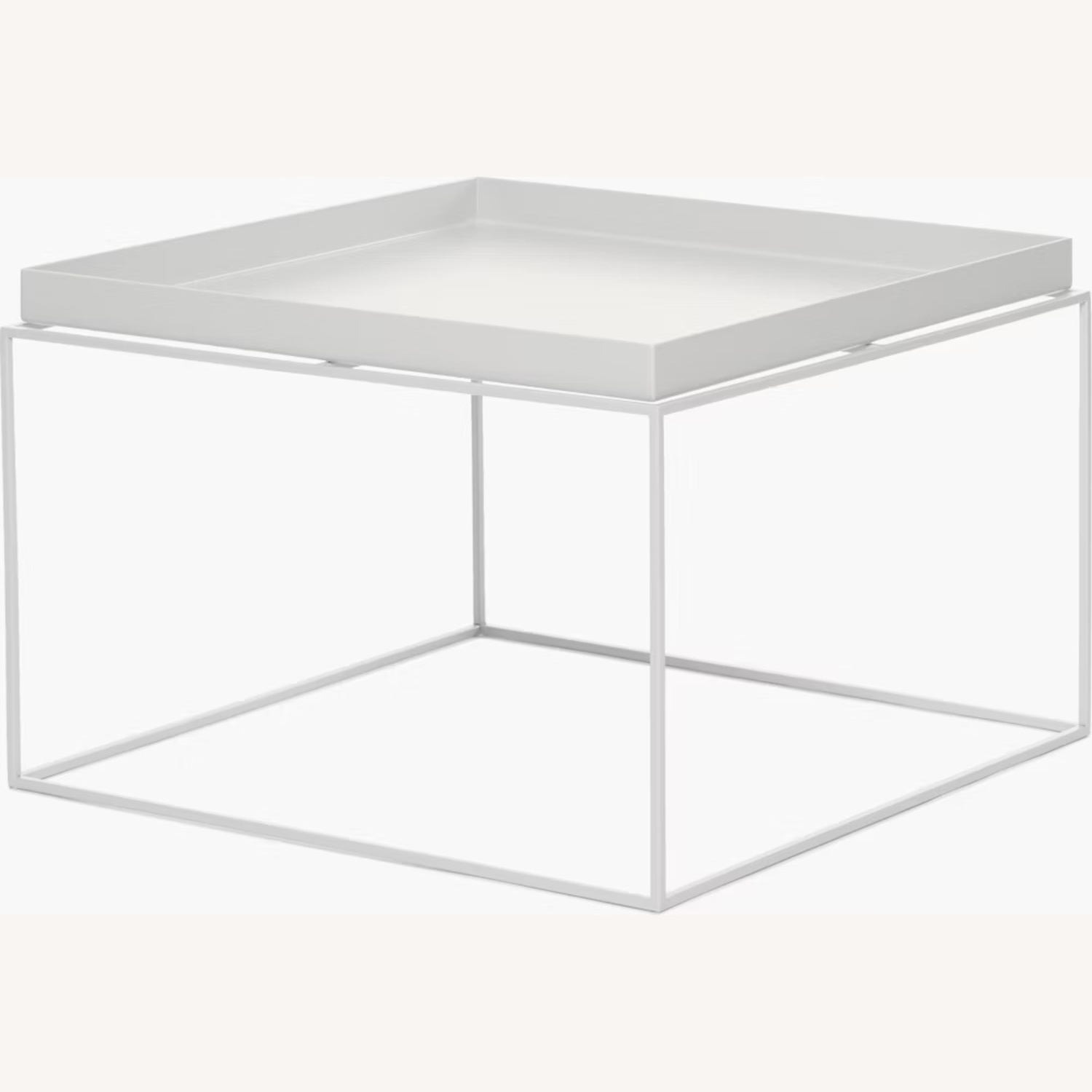 Hay Tray Tables White Metal Coffee Table - image-4