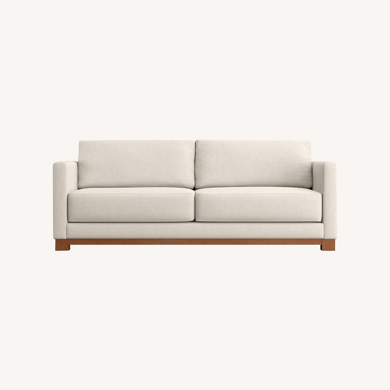 Crate & Barrel Gather White Couch - image-0