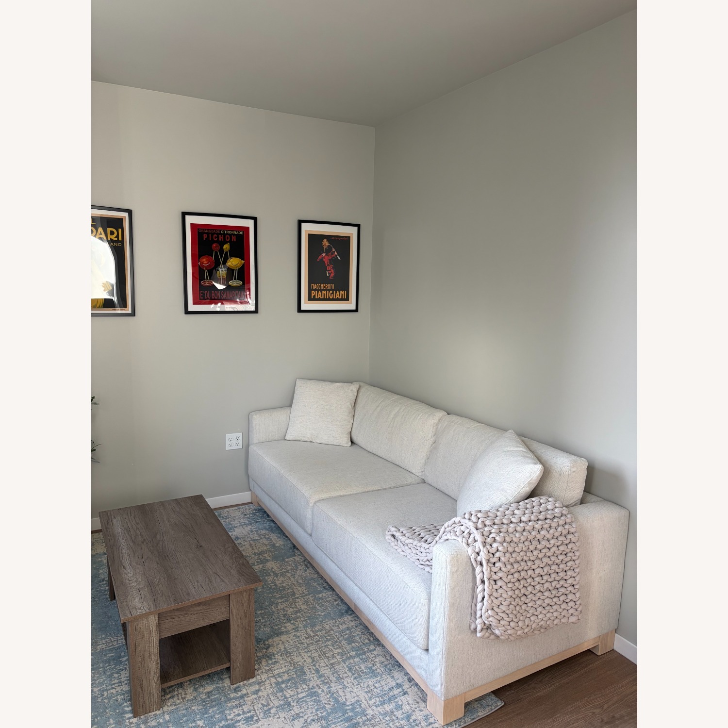 Crate & Barrel Gather White Couch - image-3