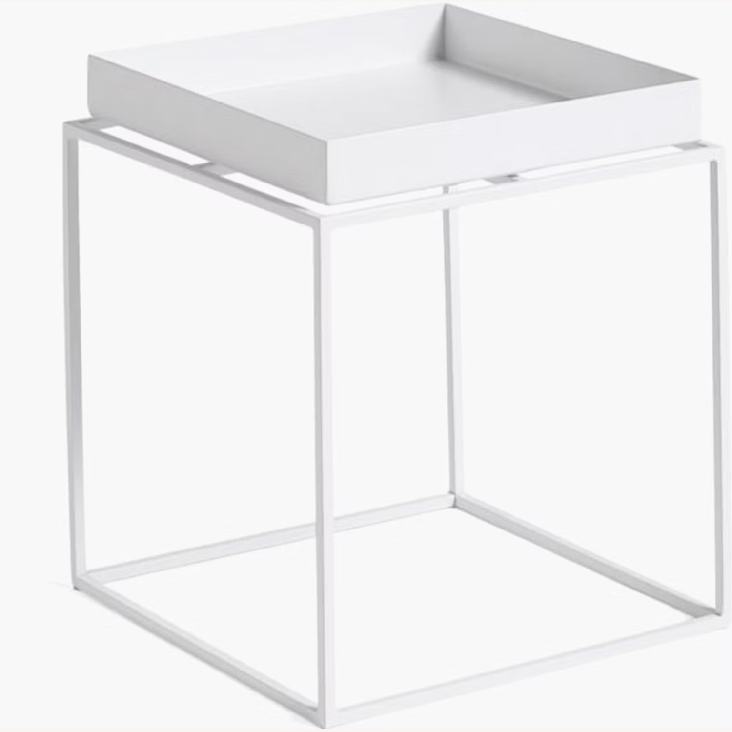 Hay Tray Tables White Metal Side Table - image-4
