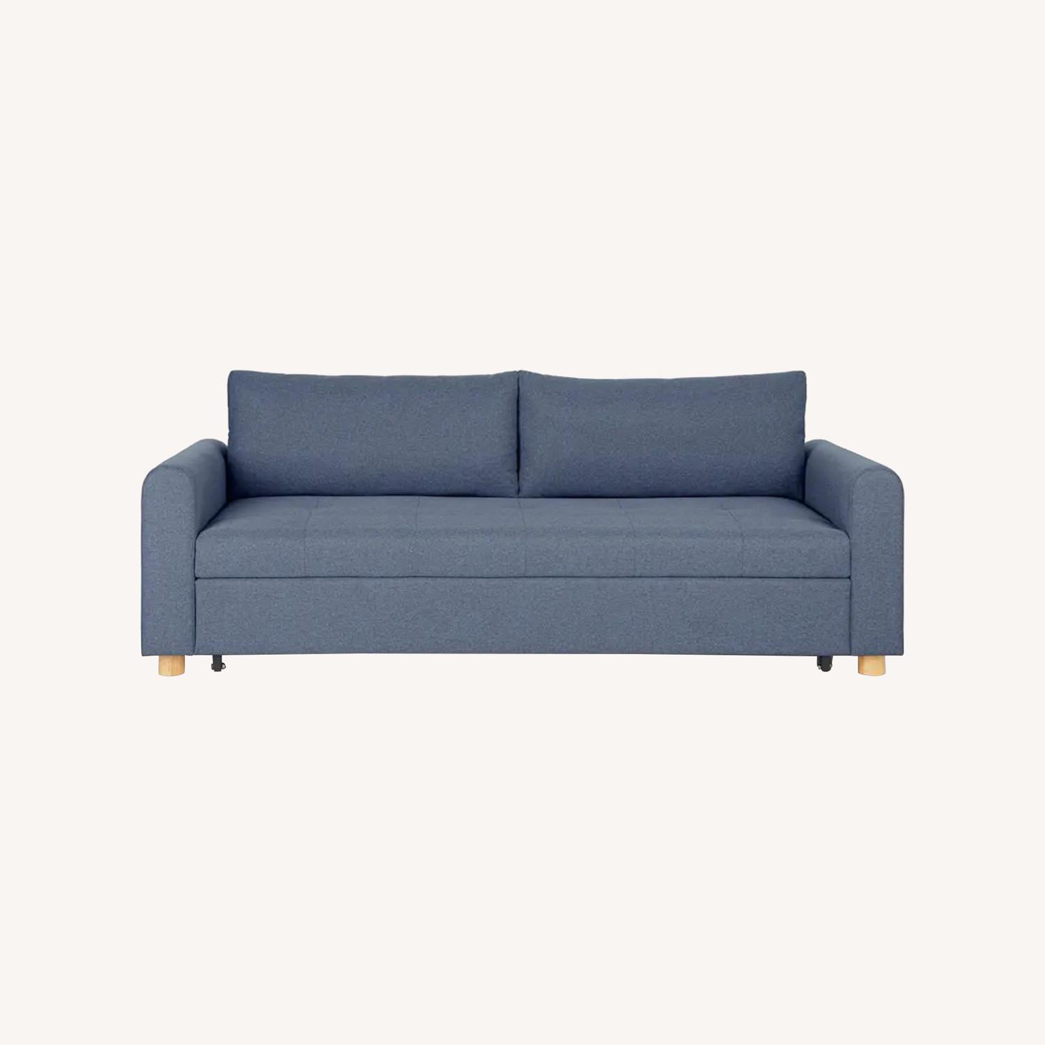 Article Nordby Blue Fabric Sleeper Sofa - image-0