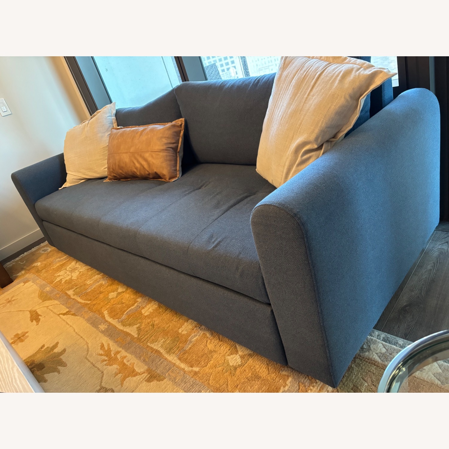 Article Nordby Blue Fabric Sleeper Sofa - image-4