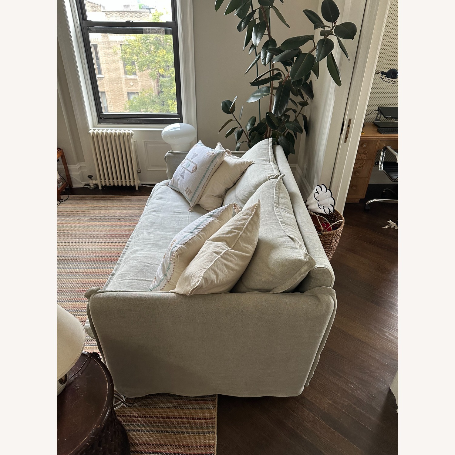 Sixpenny Neva Down-Filled Linen Sofa - image-3