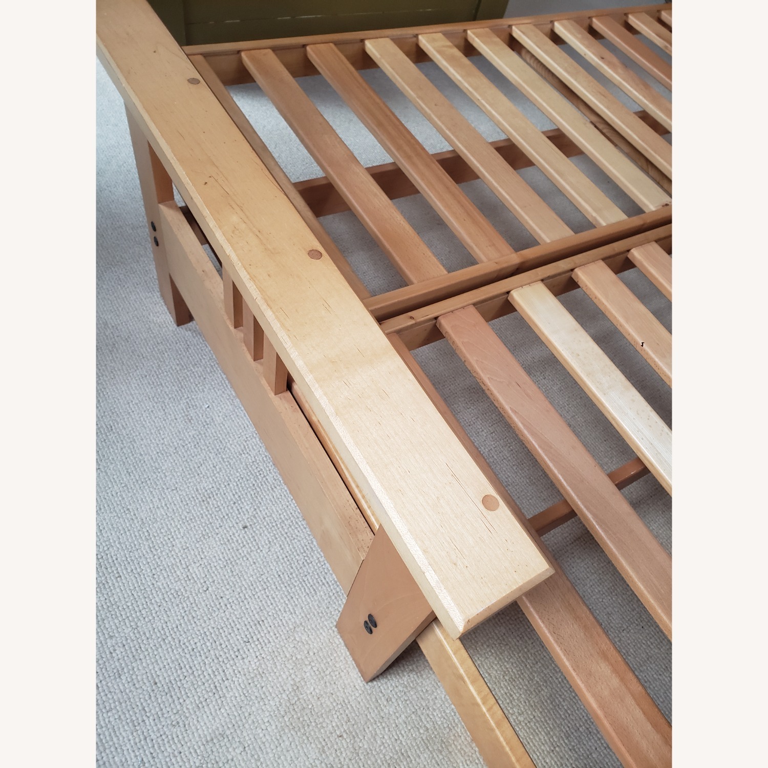 Vintage/Antique Finds Natural Wood Futon - image-7