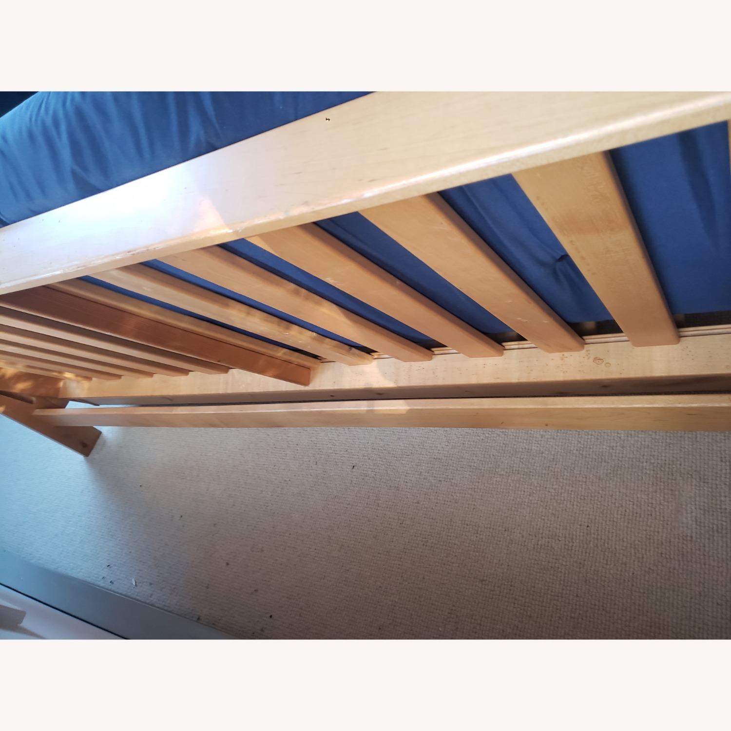 Vintage/Antique Finds Natural Wood Futon - image-5