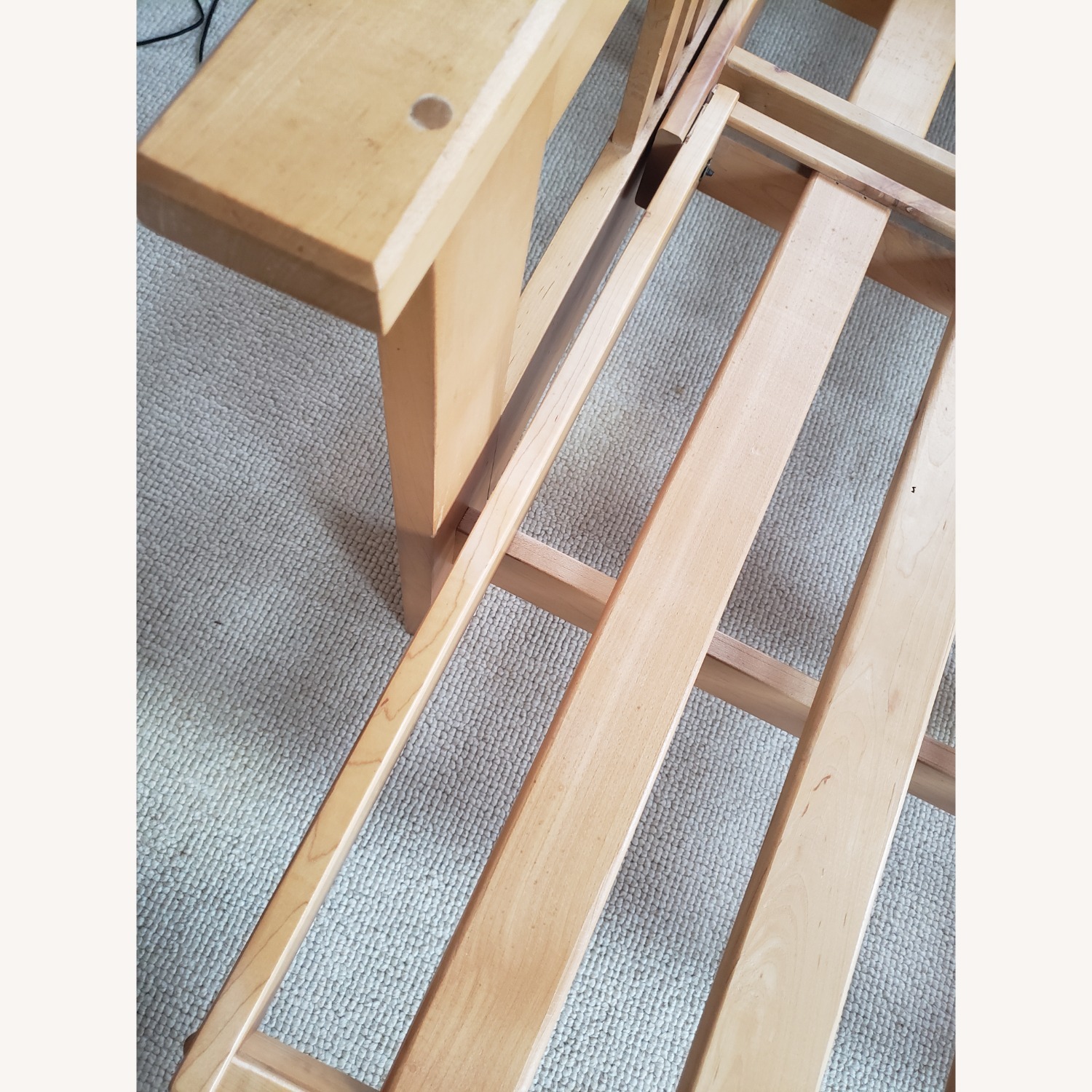 Vintage/Antique Finds Natural Wood Futon - image-10