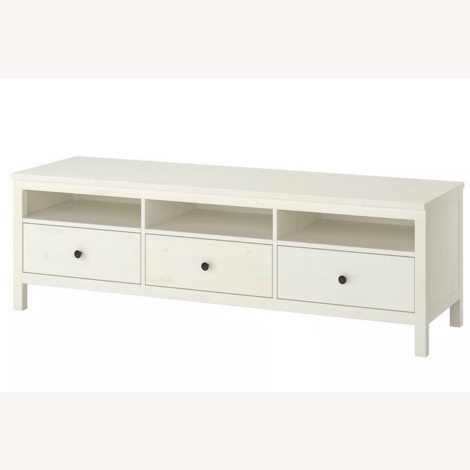 IKEA HEMNES White Wood Media Storage - image-1