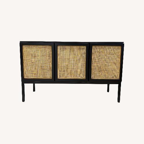 Used Zadie 2 Shelf Rattan Sideboard for sale on AptDeco
