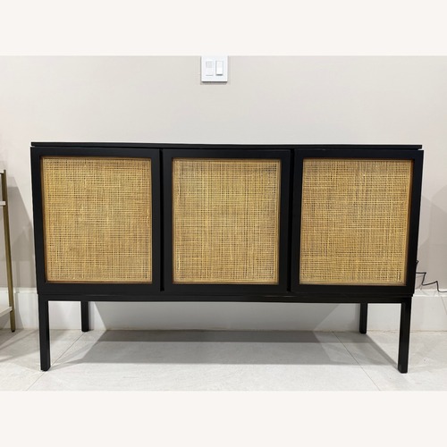 Used Zadie 2 Shelf Rattan Sideboard for sale on AptDeco