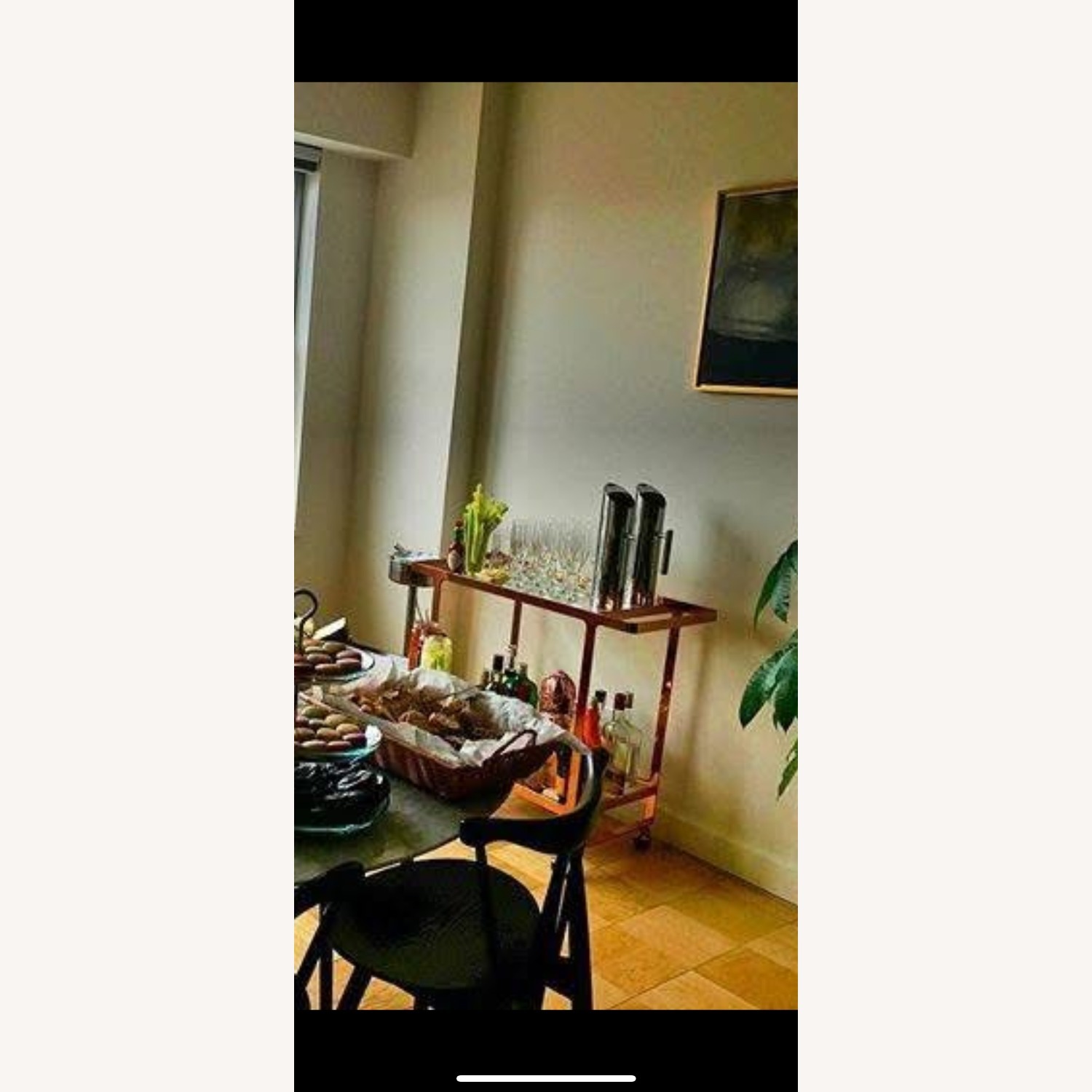 CB2 Dolce Vita Copper Bar Cart - image-3