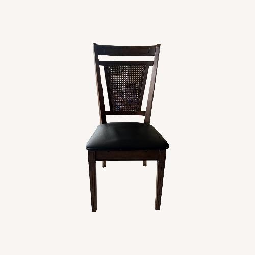 Used Stakmore Dark Brown Wood Dining Chair for sale on AptDeco
