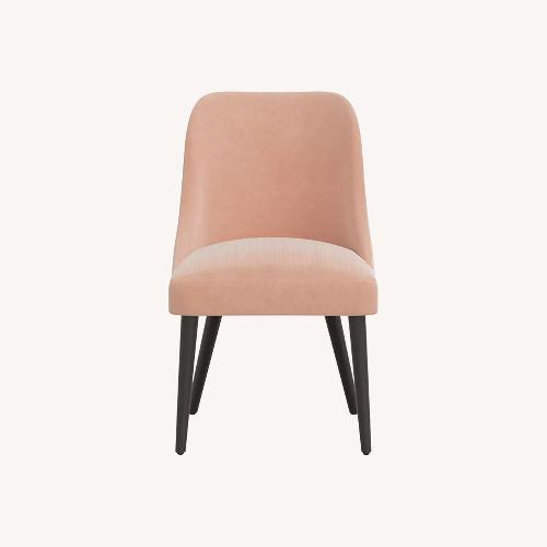 Used Skyline Furniture Tara Pink Fabric Dining Chairs for sale on AptDeco