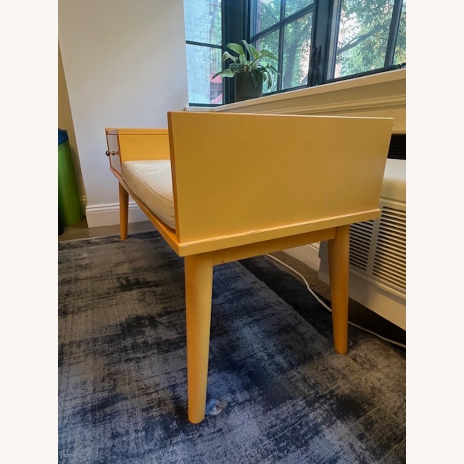 Hartnett Linen Upholstered Storage Bench - image-3