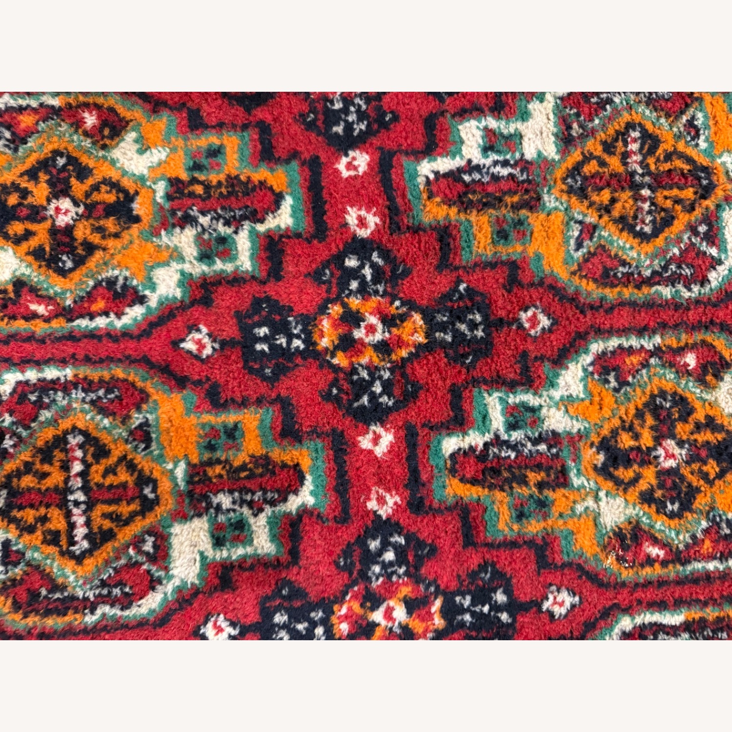 Vintage Hand-Knotted Bokhara Rug 9x13 - image-1