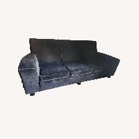 Depression Modern Black Velvet 3+ Seater Sofa
