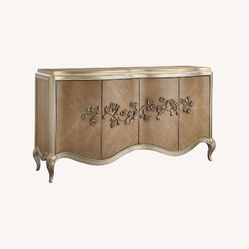 Used Fountainbleau Gold Wood Sideboard for sale on AptDeco