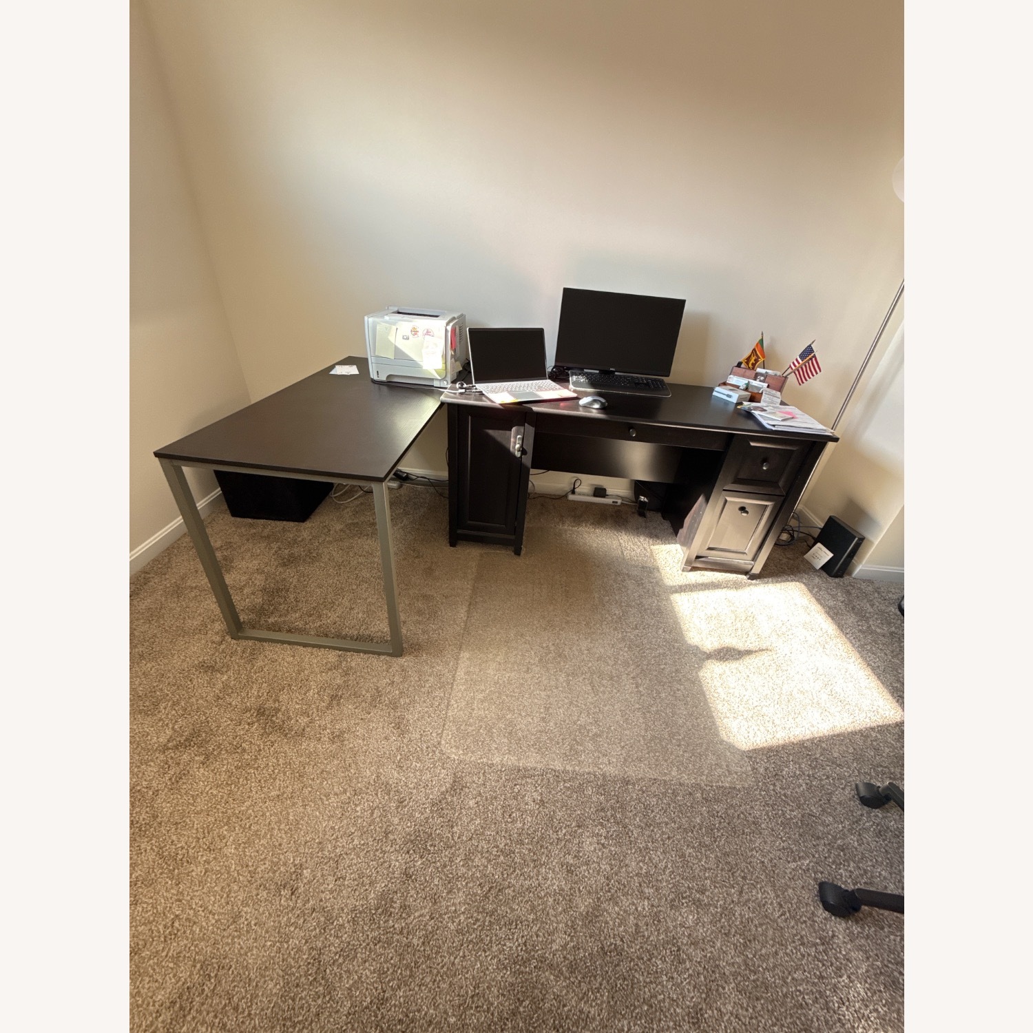 Computer Table 2pcs With Chair - image-2