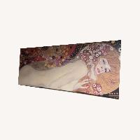 Klimt Lady Sleeping Famous Artist Giant Canvas 
