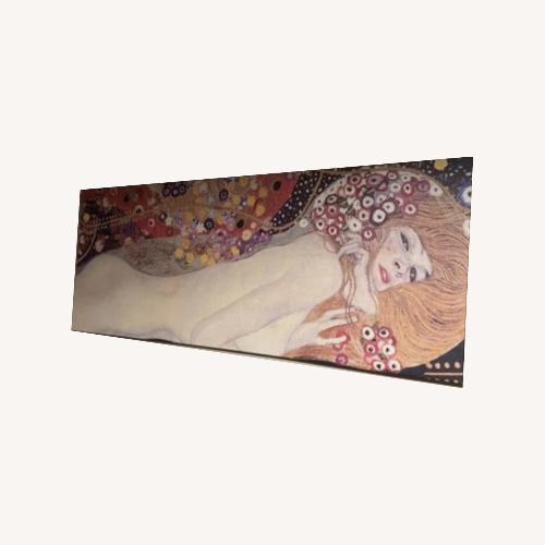 Used Klimt Lady Sleeping Famous Artist Giant Canvas  for sale on AptDeco