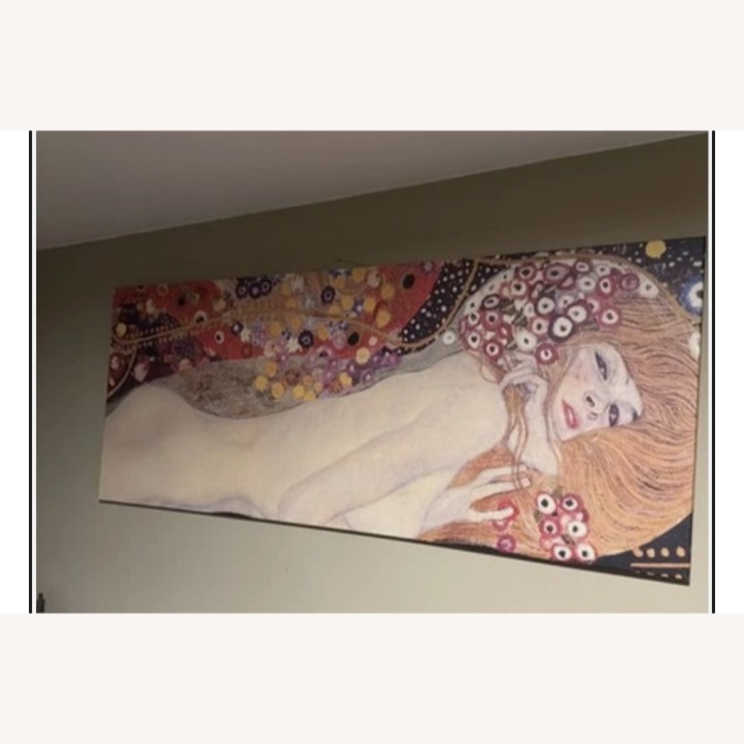 Klimt Lady Sleeping Famous Artist Giant Canvas - image-1