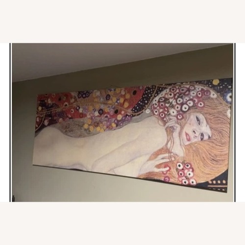 Used Klimt Lady Sleeping Famous Artist Giant Canvas  for sale on AptDeco