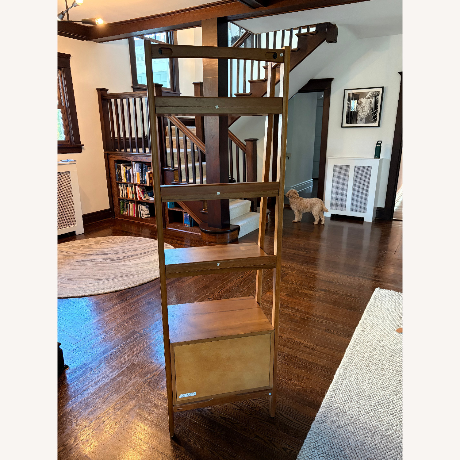 West Elm Mid-Century Bookshelf w Drawer 22" - image-3