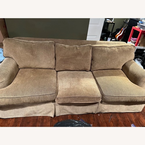 Used Chenille Custom Sofa for sale on AptDeco