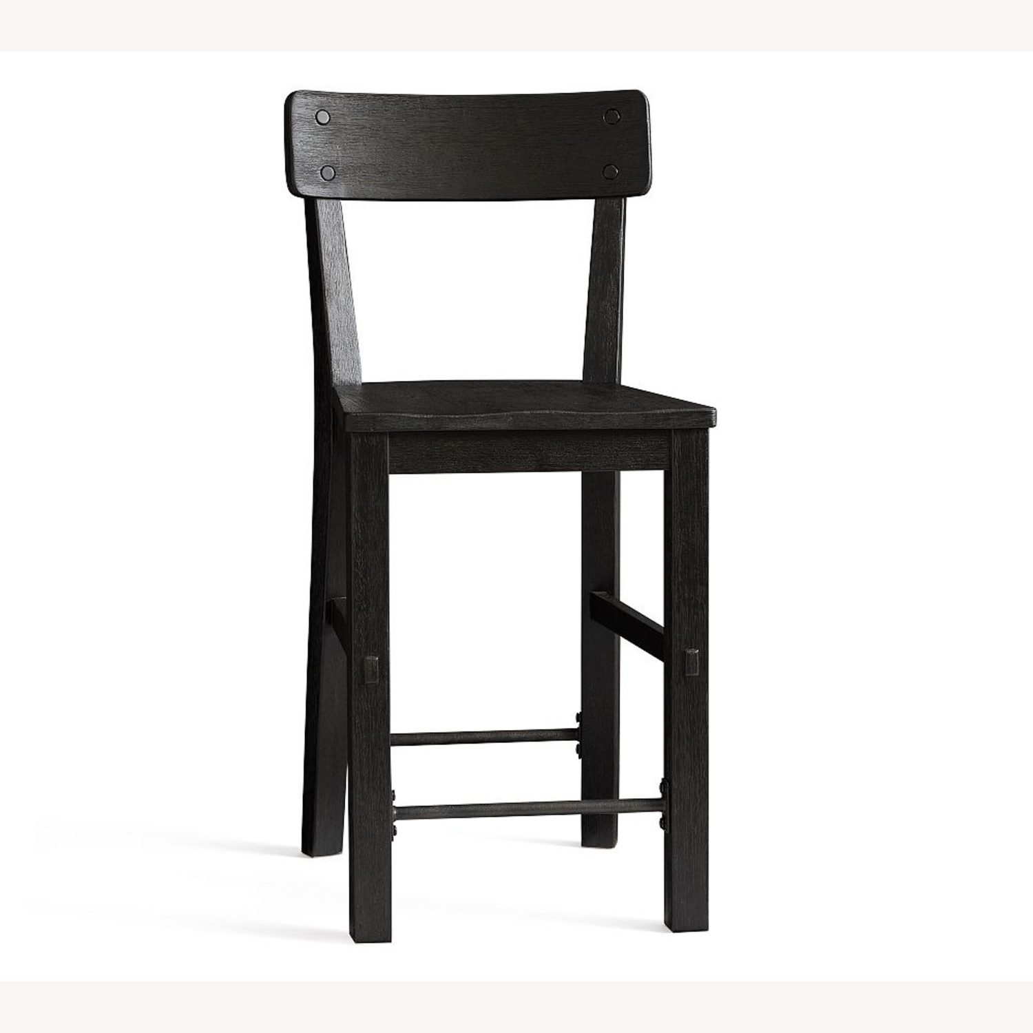 Pottery Barn Benchwright Black Wood Stools - image-7