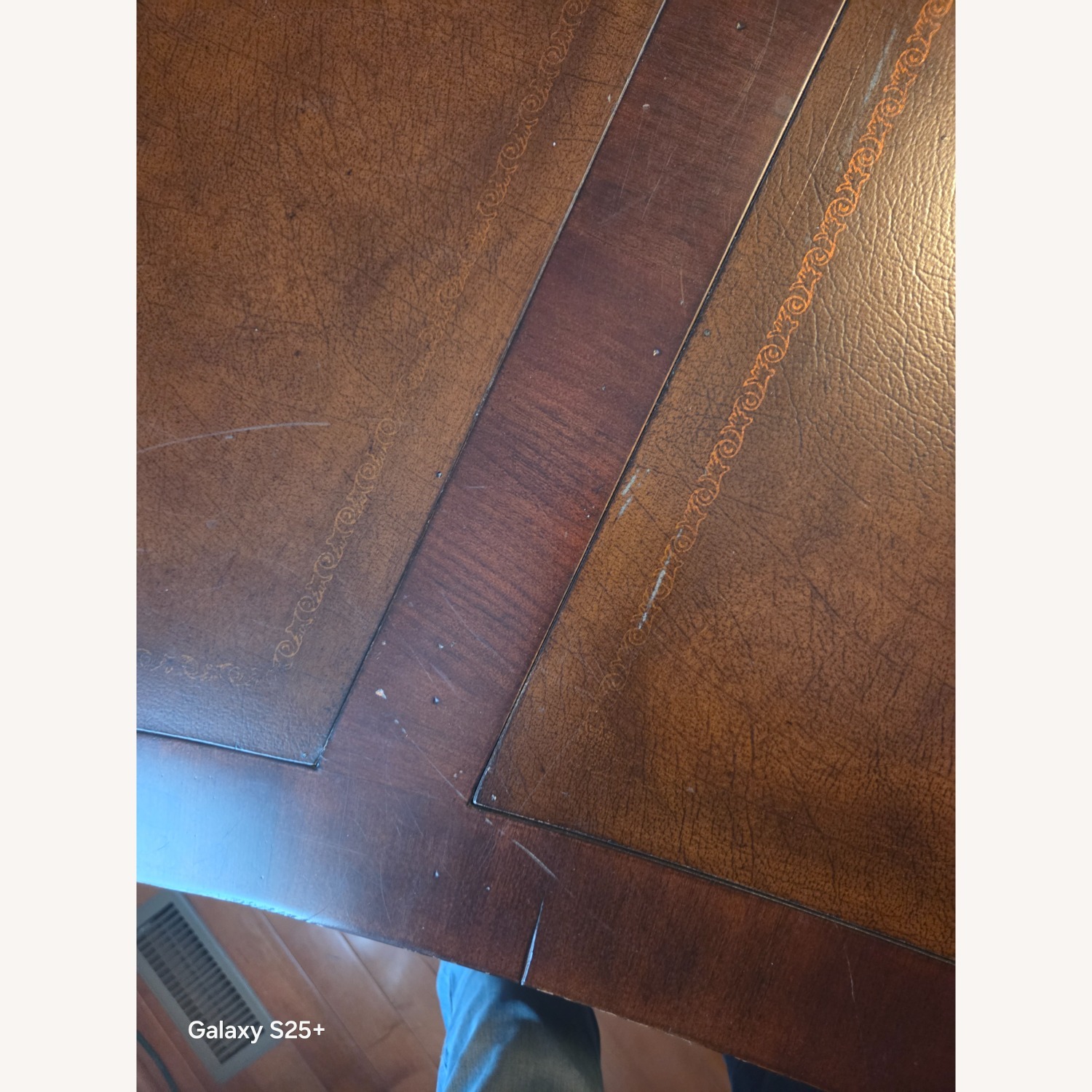 Dark Brown Wood Desk - image-5