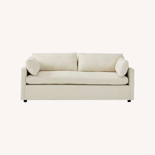 Used West Elm Marin Cream Fabric 2 Seater Sofa for sale on AptDeco
