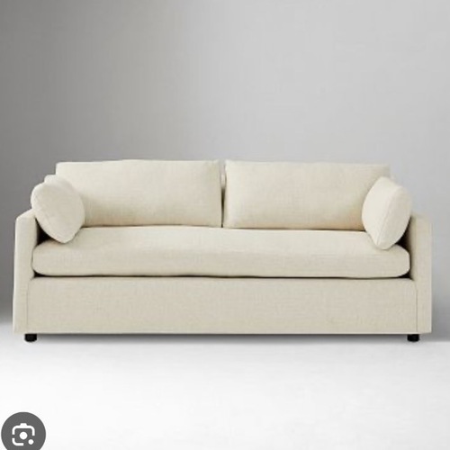 Used West Elm Marin Cream Fabric 2 Seater Sofa for sale on AptDeco