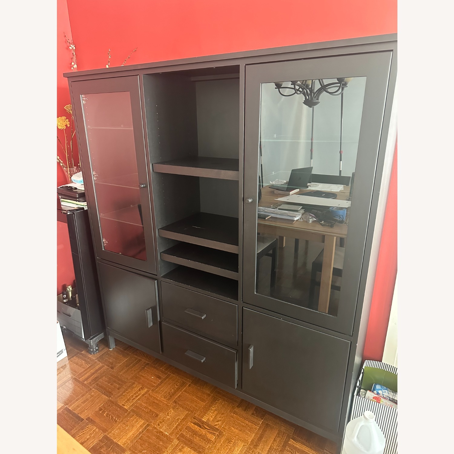 Room & Board Linear Modular Dark Brown Wood Sideboard - image-2