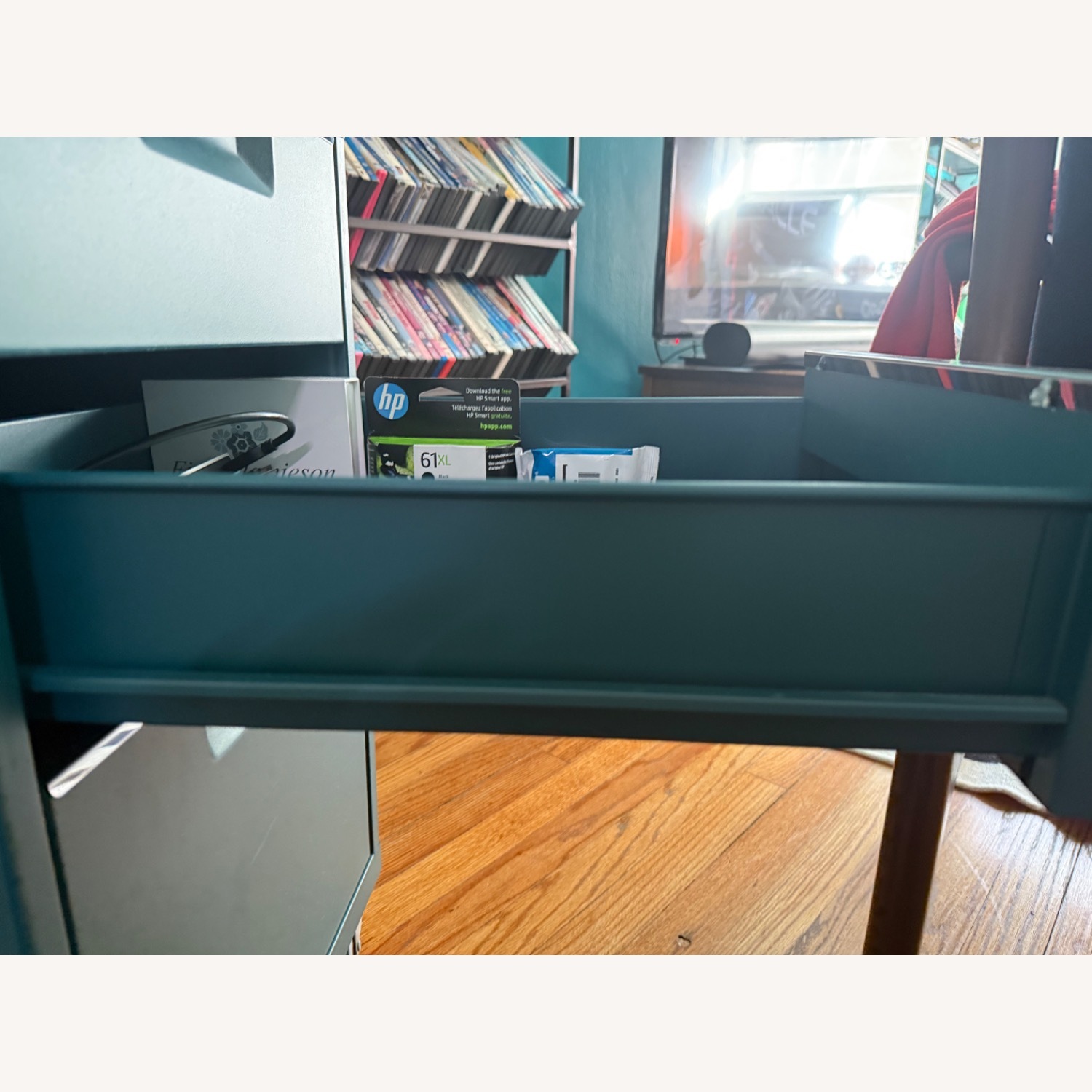 CB2 TPS Teal File Cabinet - Single Unit - image-6
