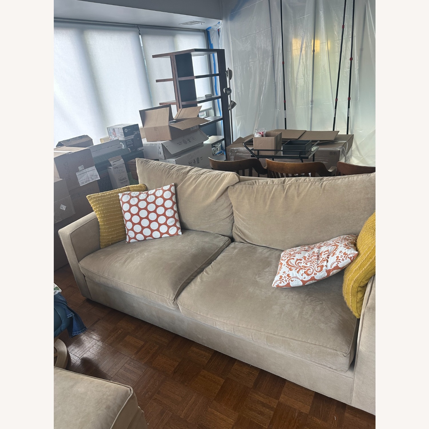 Room Board Orson Natural Fabric Seater Sofa AptDeco