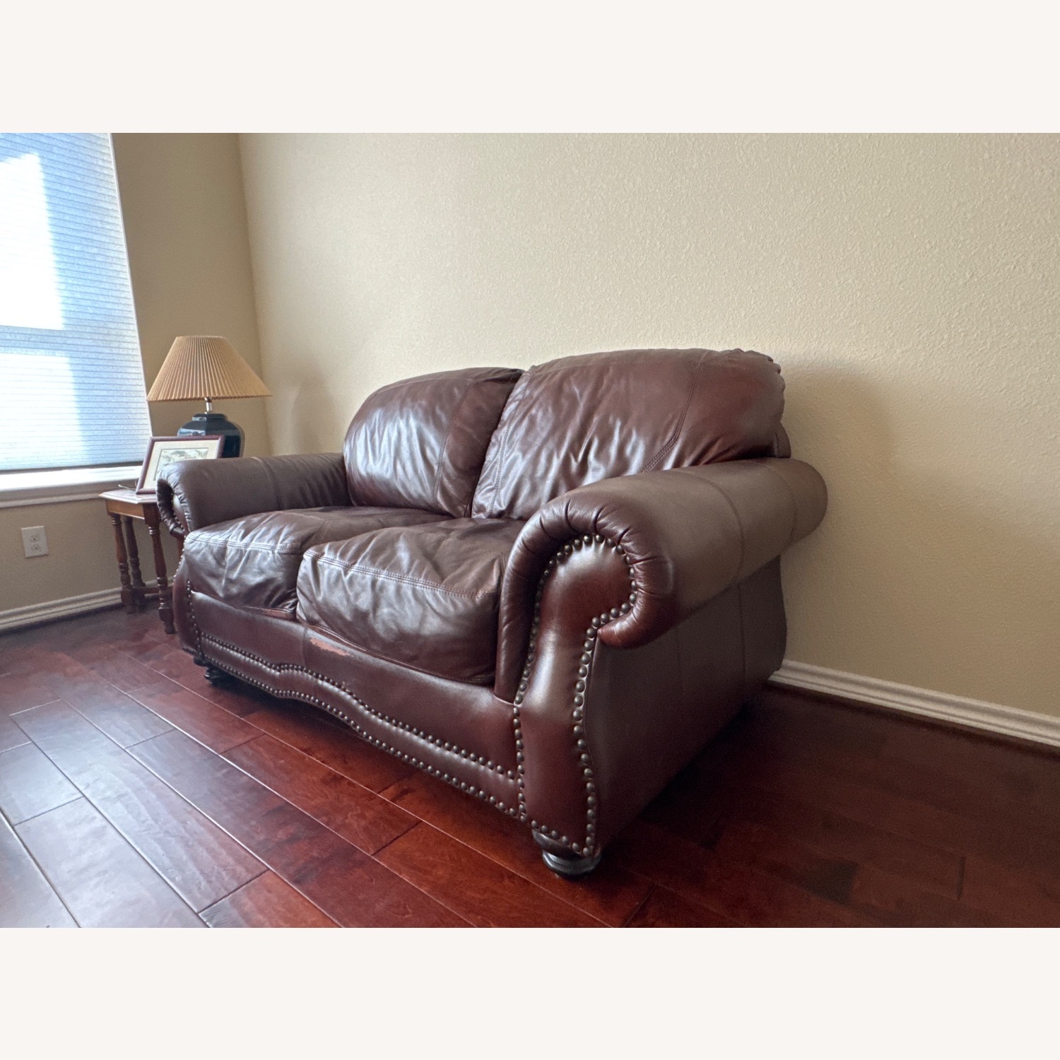 Leather 2 Seater Sofa - image-4