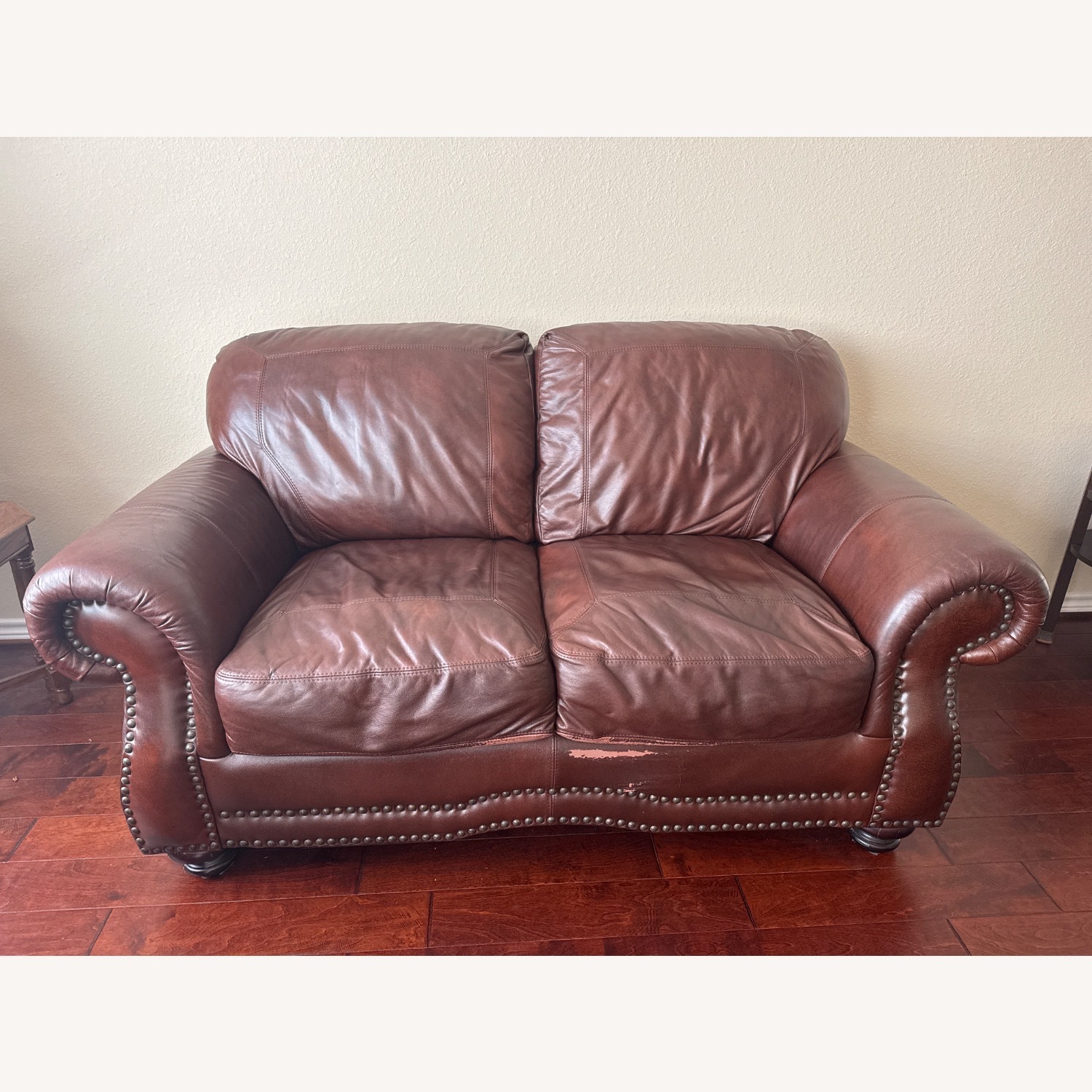Leather 2 Seater Sofa - image-1