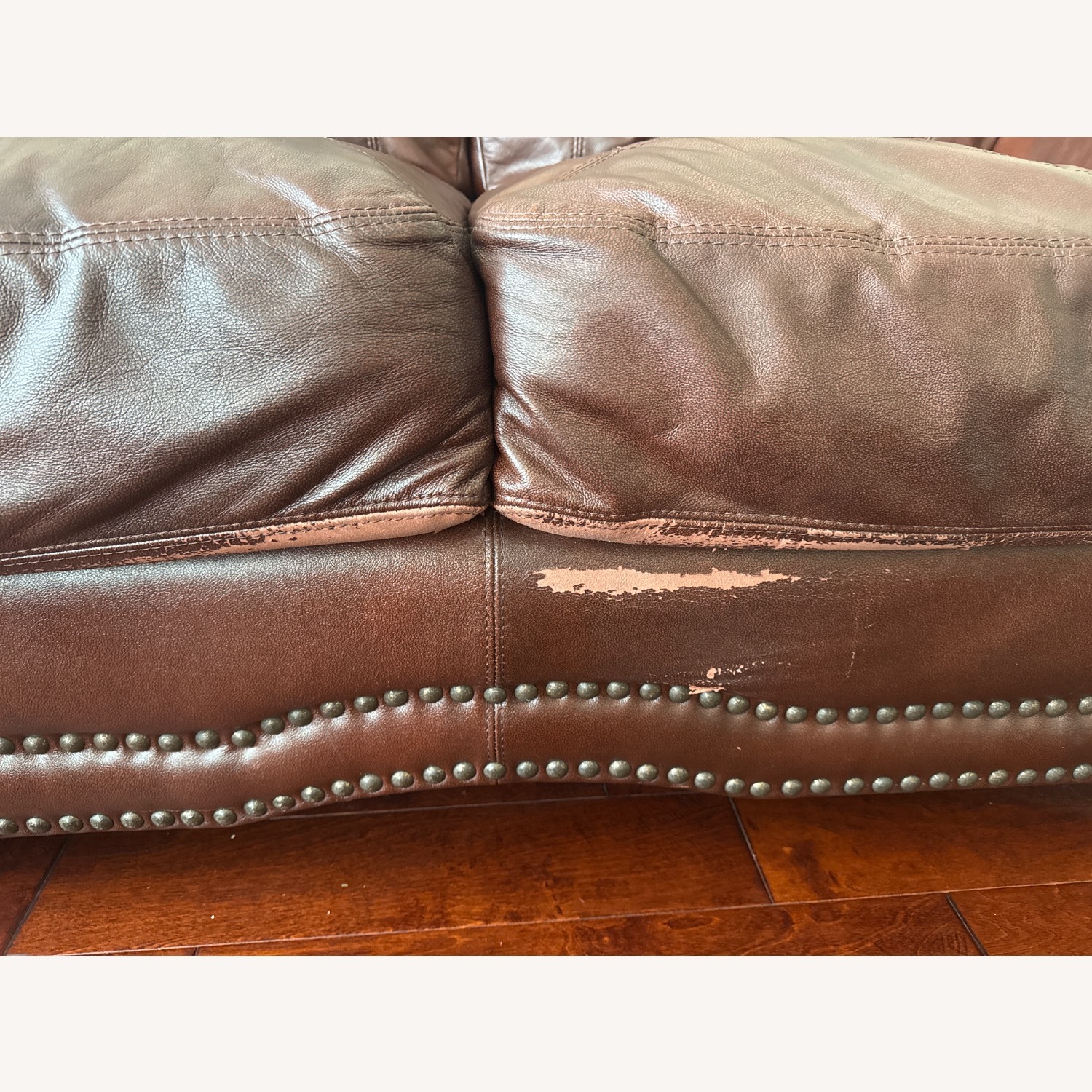 Leather 2 Seater Sofa - image-2