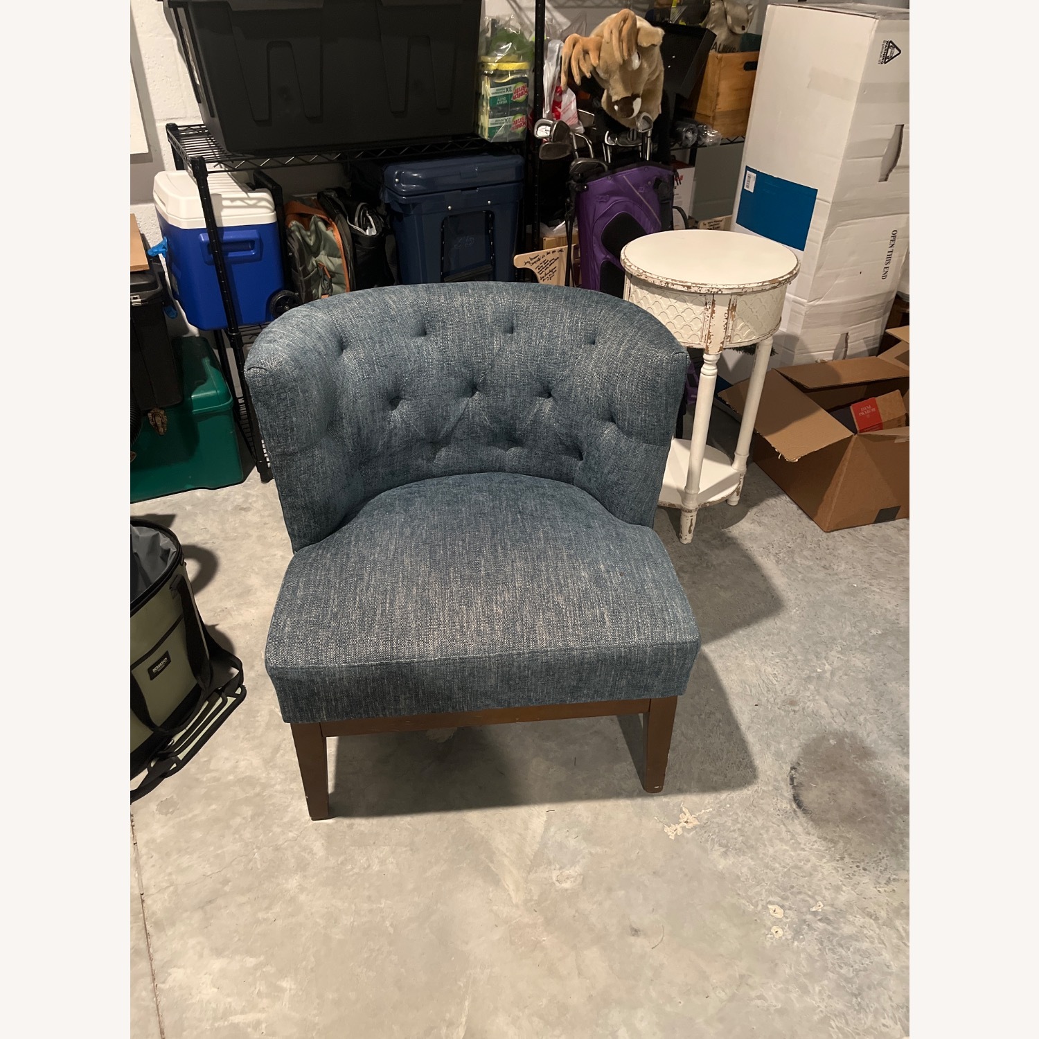 Pier 1 Imports Abbey Blue Fabric Accent Chair - image-1