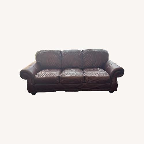 Used Leather 3+ Seater Sofa for sale on AptDeco