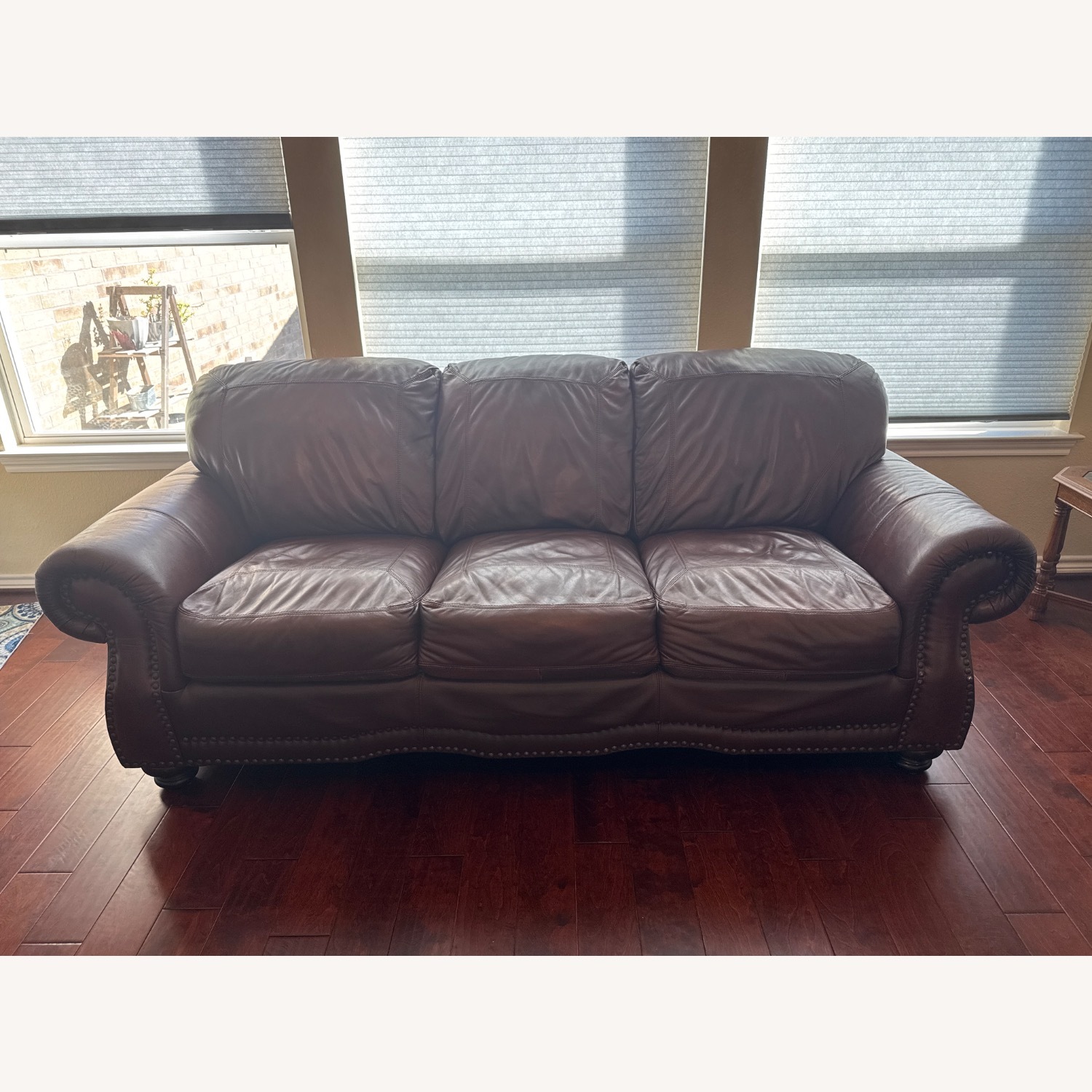 Leather 3+ Seater Sofa - image-1