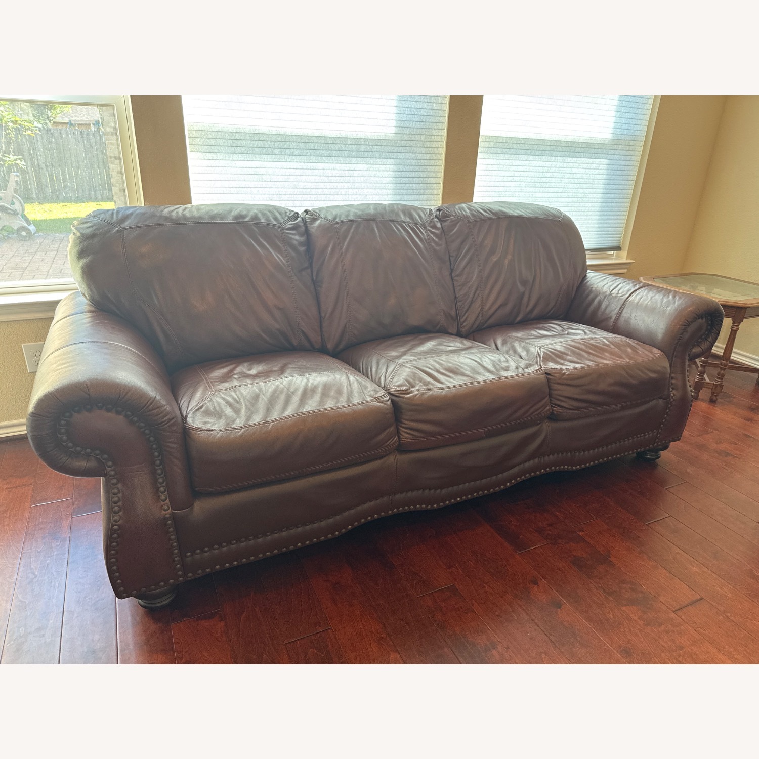 Leather 3+ Seater Sofa - image-4