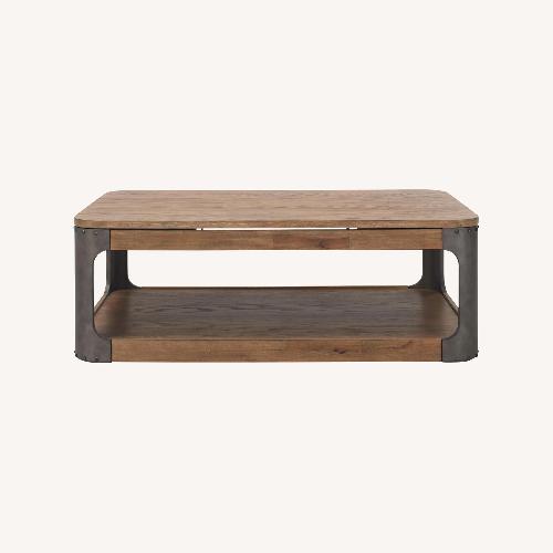Used Raymour & Flanigan Dark Brown Coffee Table for sale on AptDeco