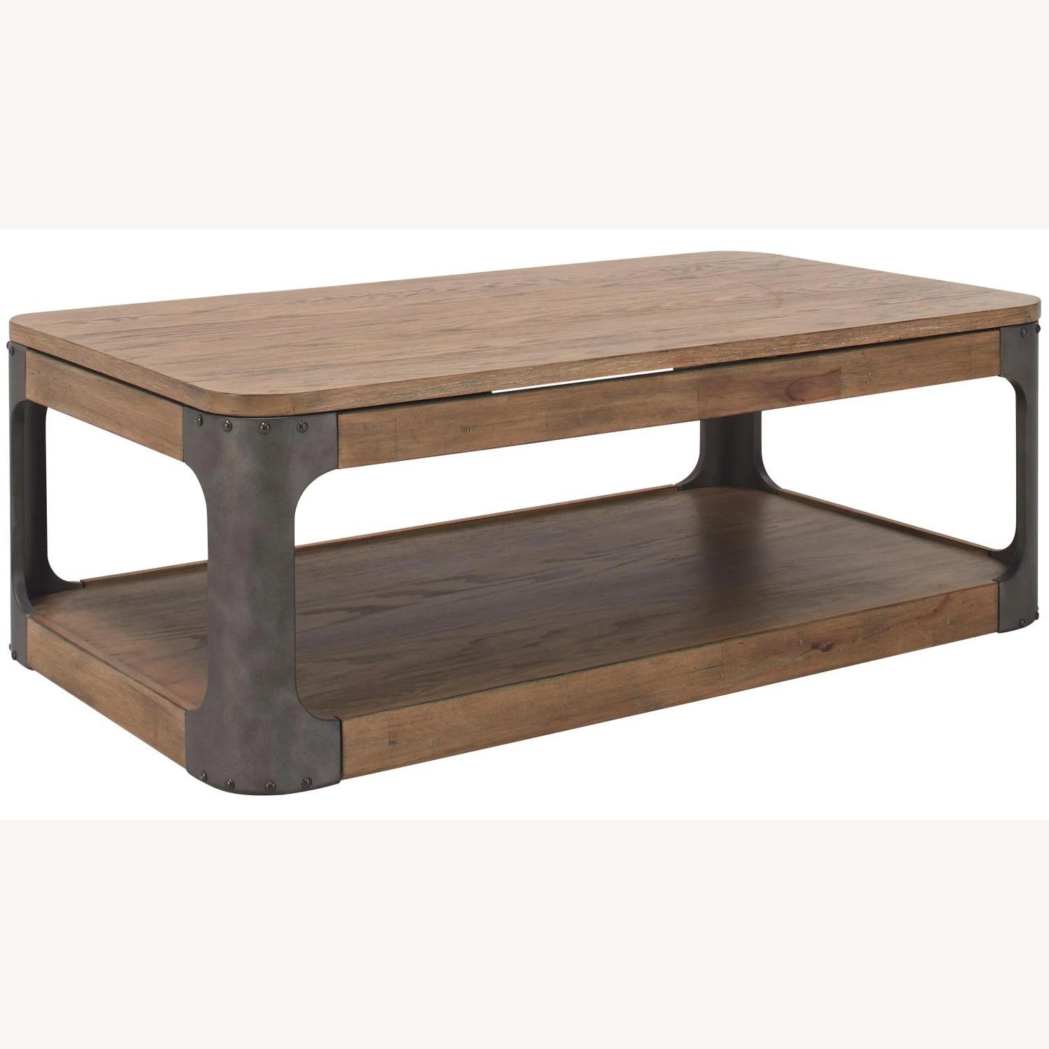 Raymour & Flanigan Dark Brown Coffee Table - image-1