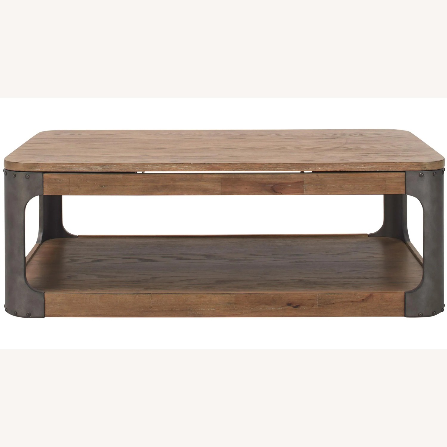 Raymour & Flanigan Dark Brown Coffee Table - image-3