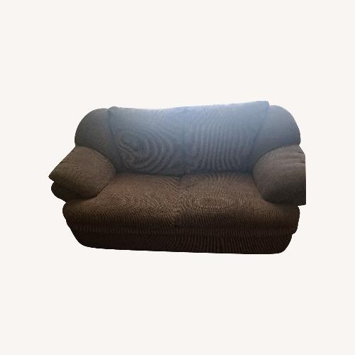 Used Ashley Furniture Dark Brown Fabric 2 Seater Sofa for sale on AptDeco