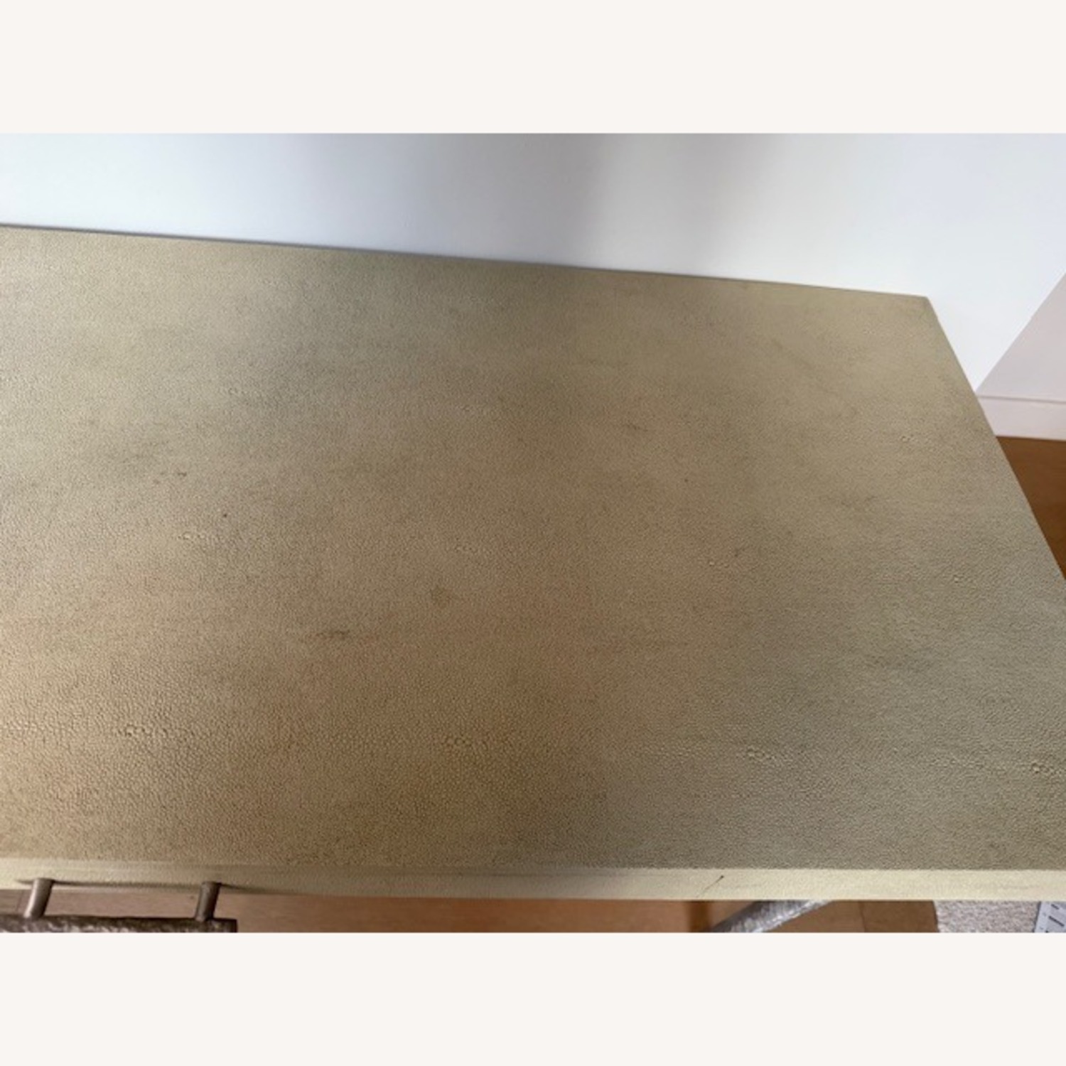 Belle & June Ivory Faux Shagreen Desk - image-3