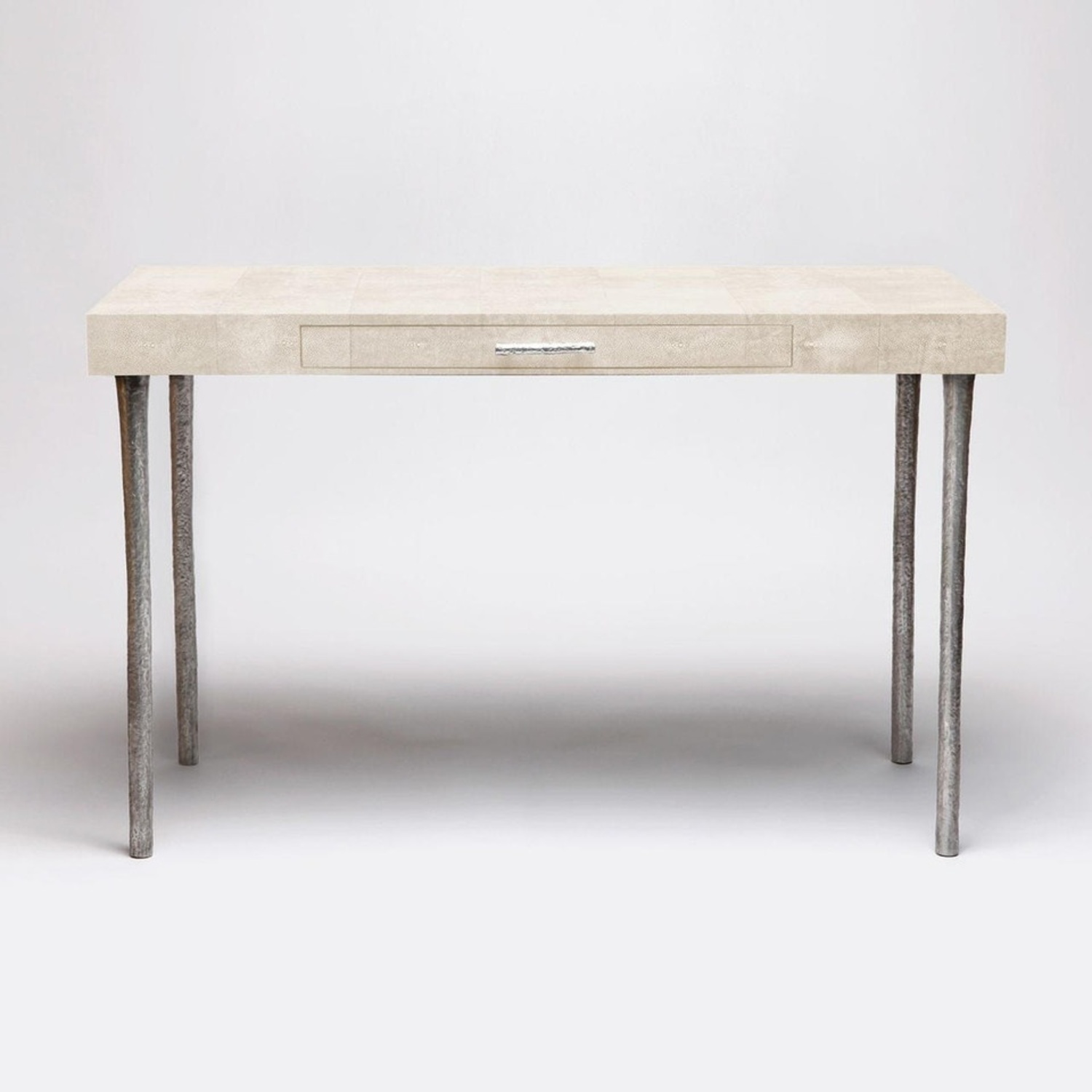 Belle & June Ivory Faux Shagreen Desk - image-10